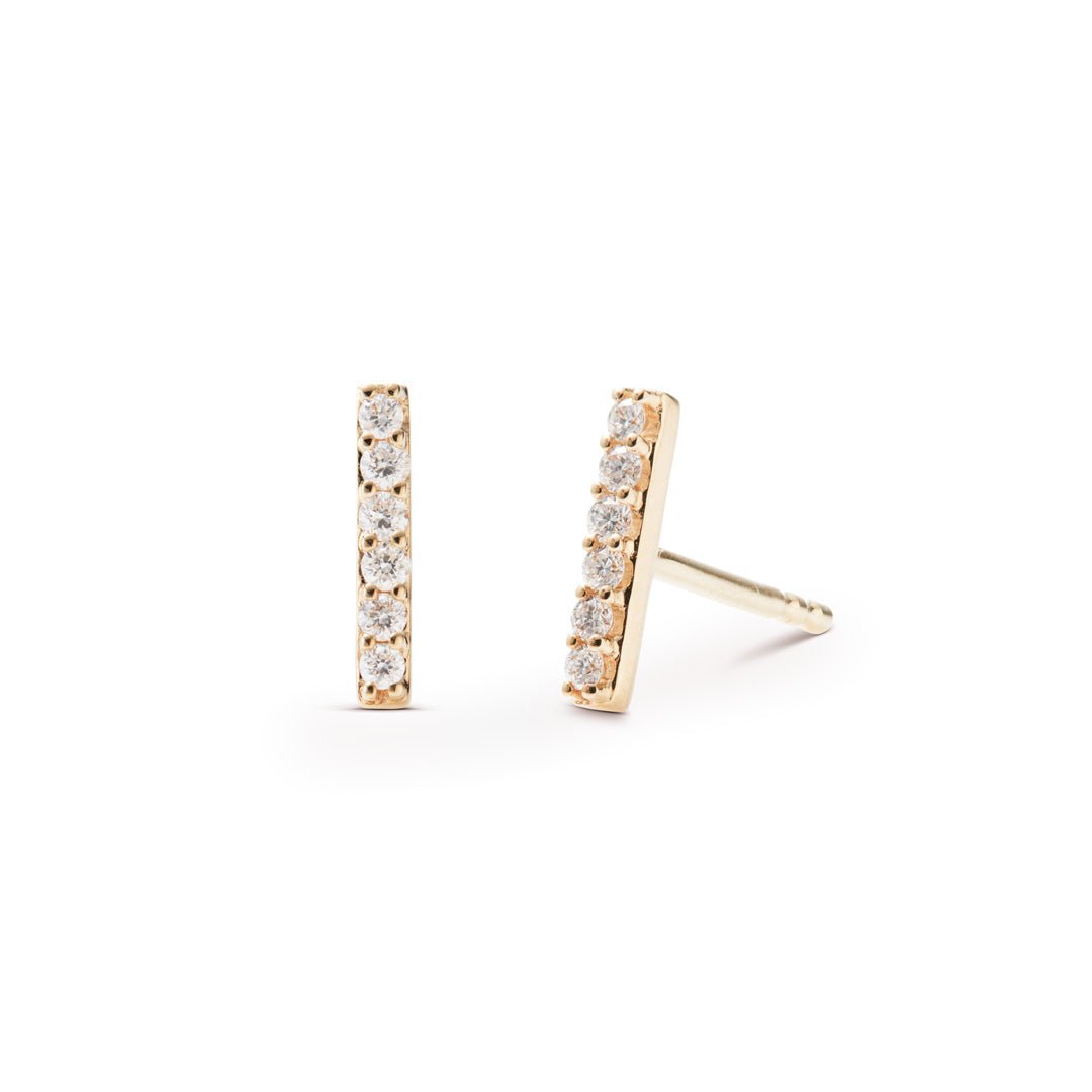 Diamond Bar Earring - J.Tyler