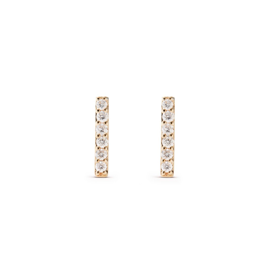 Diamond Bar Earring - J.Tyler