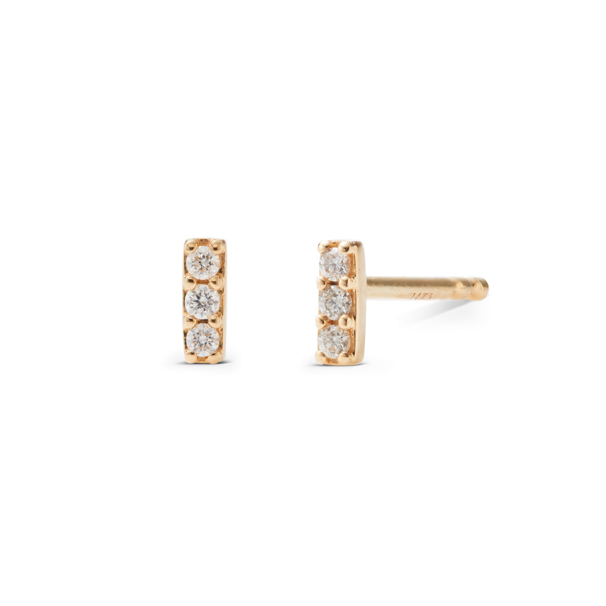 Small Diamond Bar Earring - J.Tyler